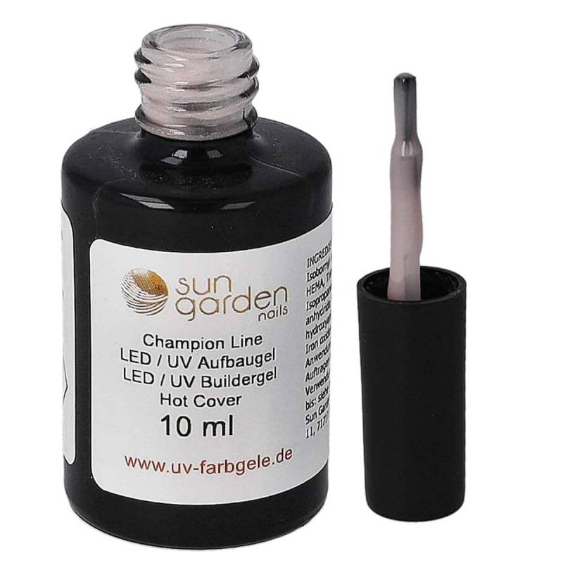 Sun Garden Nails 10ml UV Aufbaugel Hot Cover - Pinselflasche Kostenloser Versand