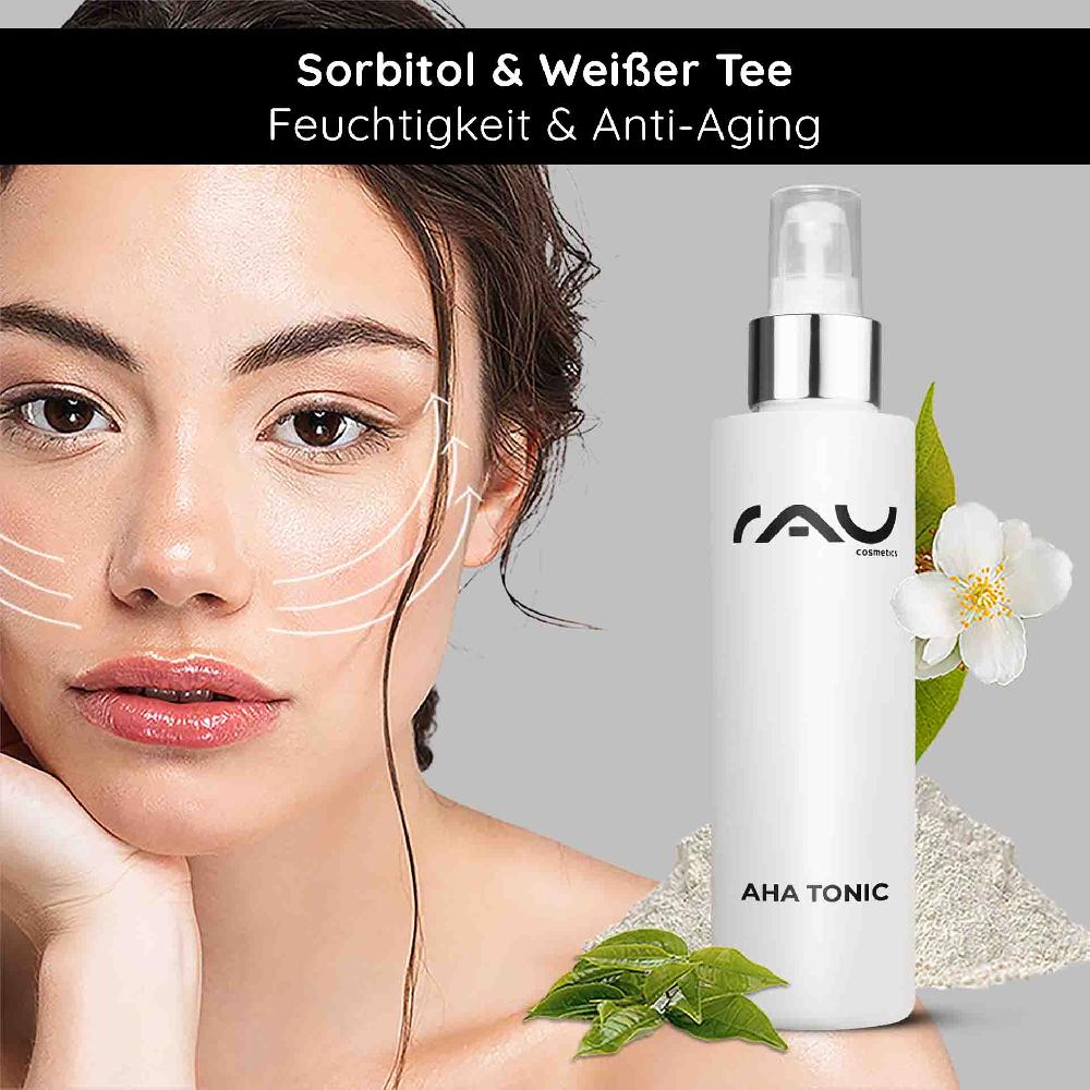 ﻿Rau Cosmetics AHA Tonic 200 ml - Toner mit Anti Aging Effekt Begrenzte Freigabe