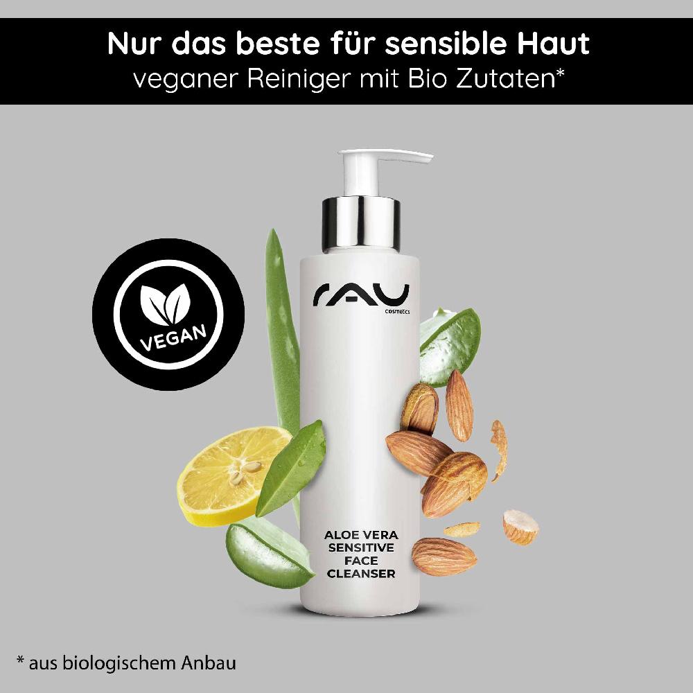 Rau Cosmetics Aloe Vera Sensitive Face Cleanser 200 ml Reiniger Letzter Tag
