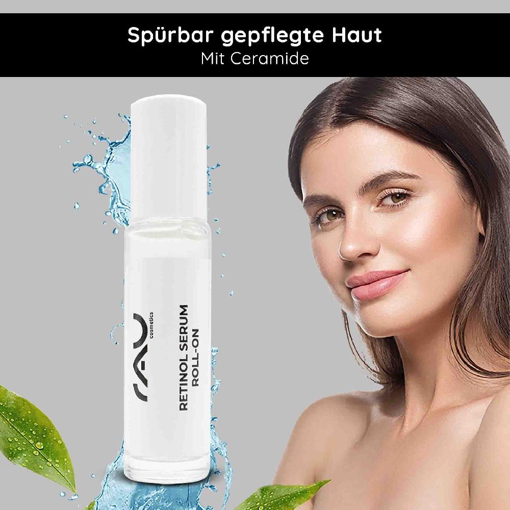 Rau Cosmetics Retinol Serum Roll-On 10 ml - Vitamin A Serum für trockene und reife Haut Bis zu 55% Rabatt