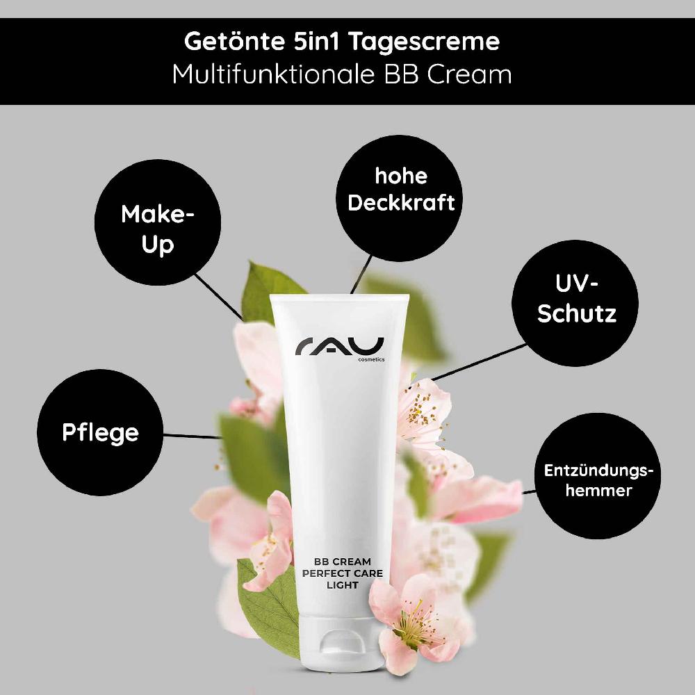 Rau Cosmetics BB Cream Perfect Care Light 75 ml SPF12 Make-up & Pflege für ein schönes Hautbild Auslauf