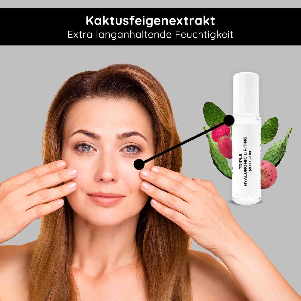 Rau Cosmetics Triple Hyaluronic Serum Roll-On 10 ml mit 3-fach Hyaluronsäuren Fabrik Onlineshop