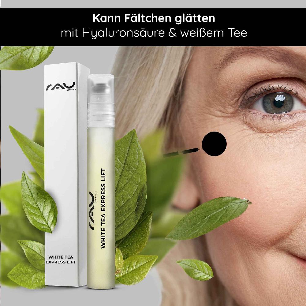 Rau Cosmetics White Tea Express Lift Roll On Anti-Aging Serum im Roll-On Fabrikpreis