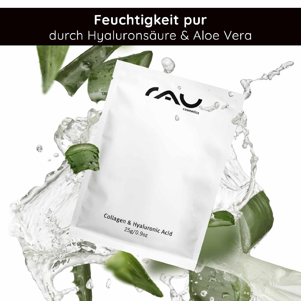Rau Cosmetics Collagen & Hyaluronic Acid Mask Vliesmaske mit Panthenol Rabatt