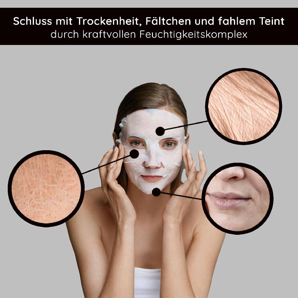 Rau Cosmetics Collagen & Hyaluronic Acid Mask Vliesmaske mit Panthenol Rabatt