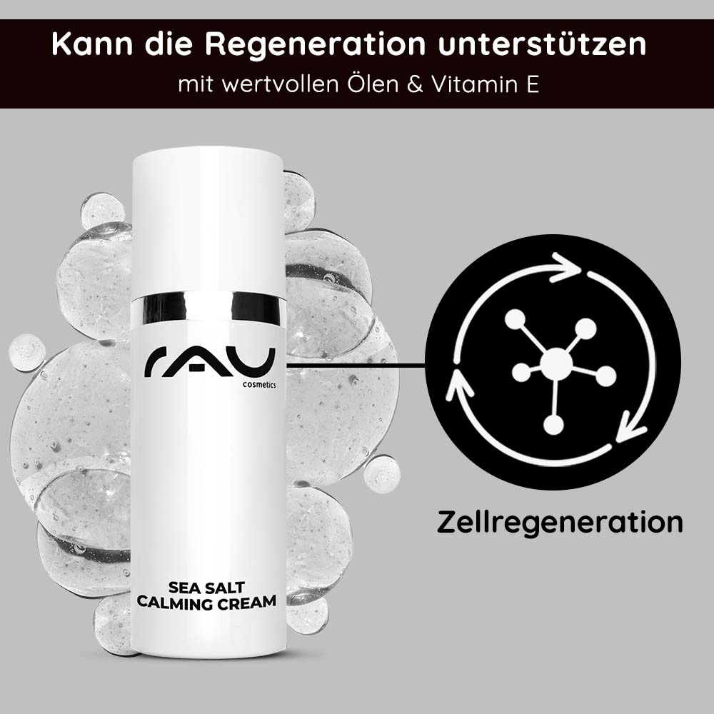 Rau Cosmetics Sea Salt Calming Cream 50 ml Gesichtscreme mit Meersalz bei unreiner Haut Cyber Monday