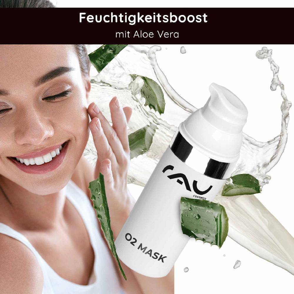 Rau Cosmetics O2 Mask 50 ml Maske mit Aloe Vera Arnika und Ginkgo Muttertagsangebot