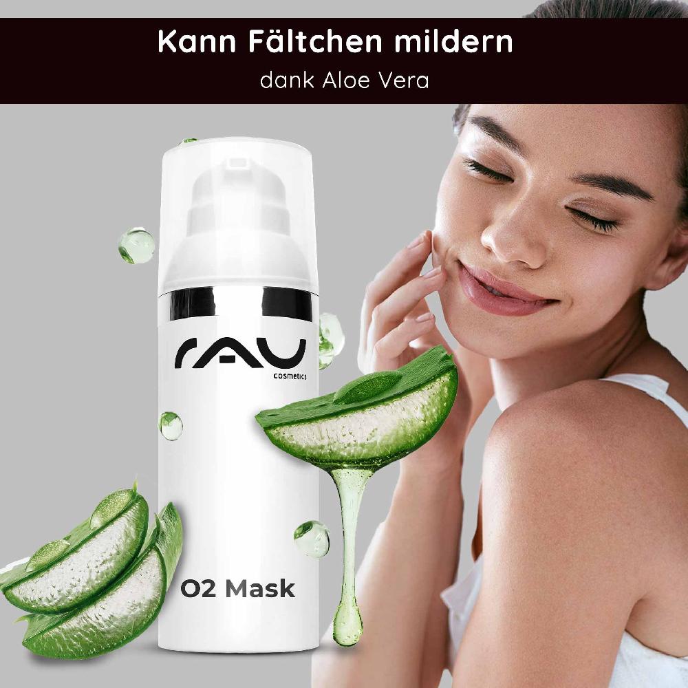 Rau Cosmetics O2 Mask 50 ml Maske mit Aloe Vera Arnika und Ginkgo Muttertagsangebot