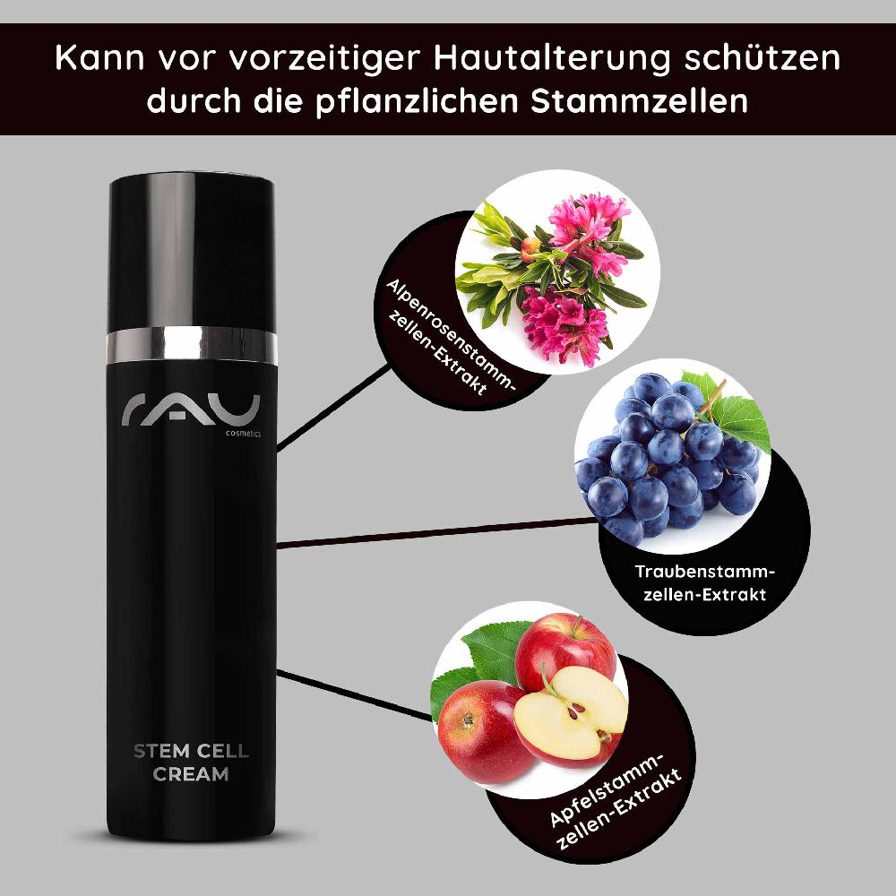 Rau Cosmetics Stem Cell Cream 50 ml Stammzellen Anti Aging Creme für trockene reife Haut Heißer Verkauf