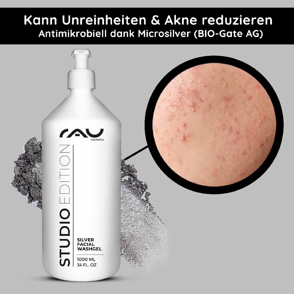 Rau Cosmetics Silver Facial Washgel 1000 ml Microsilber Waschgel Neueste Mode