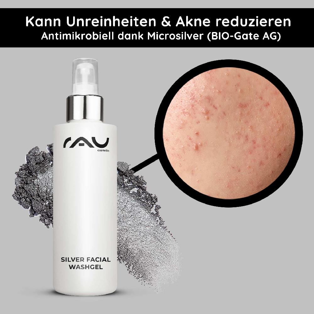 Rau Cosmetics Silver Facial Washgel 200 ml Microsilber Reiniger Online Outlet