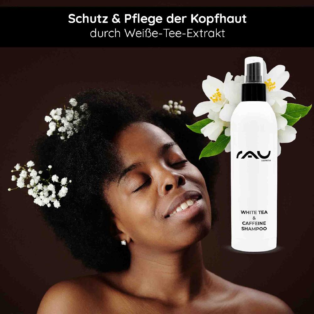 Rau Cosmetics White Tea & Caffeine Hair Shampoo 250 ml Große Rabatte