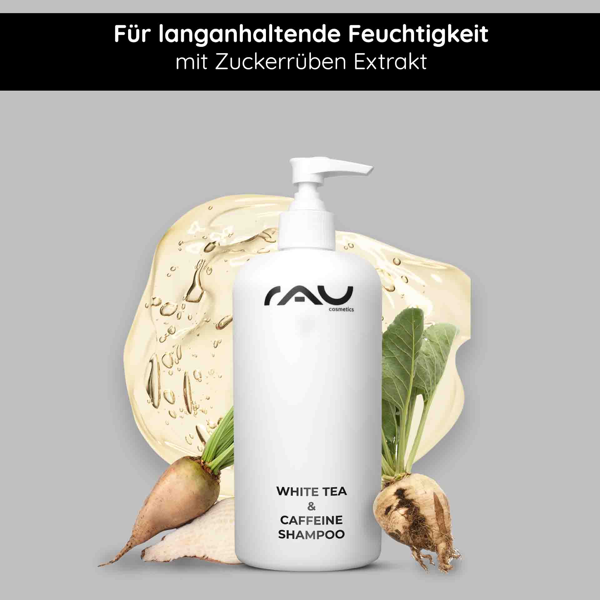 Rau Cosmetics White Tea & Caffeine Hair Shampoo 500 ml Neuheiten