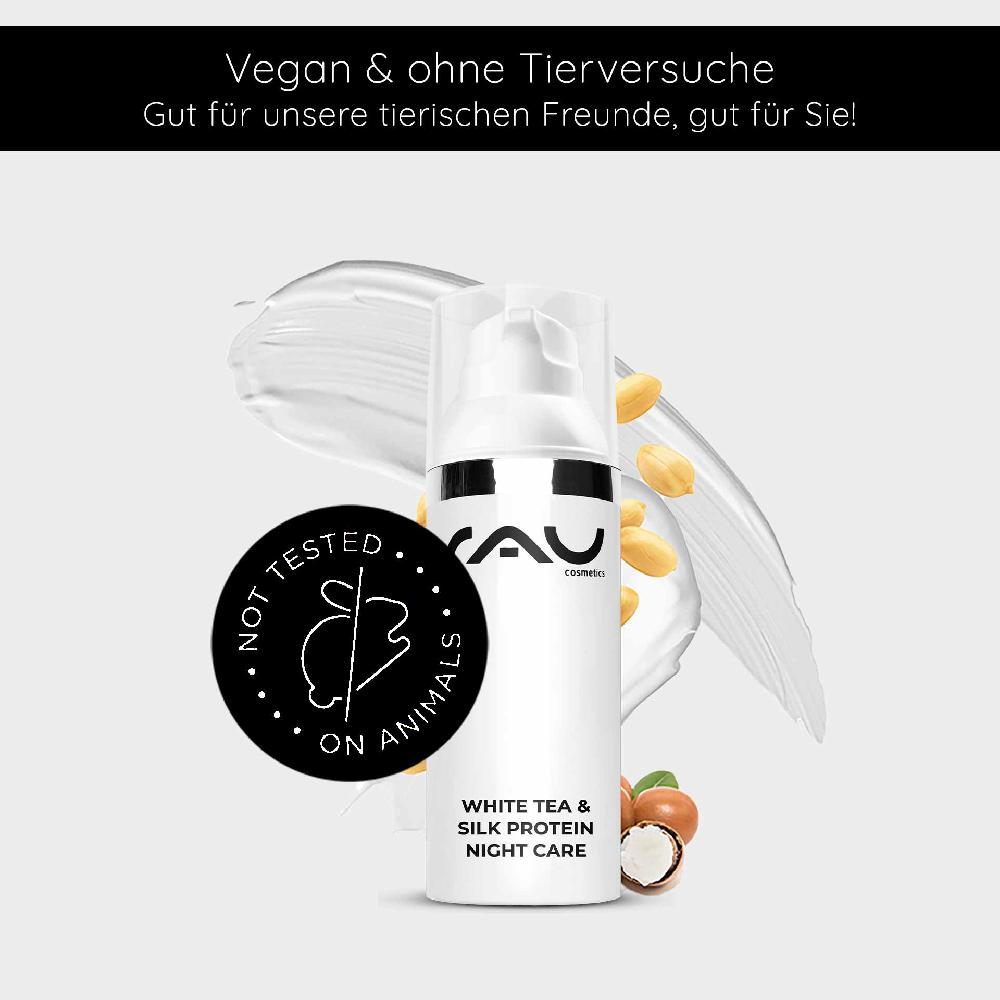 Rau Cosmetics White Tea & Silk Protein Night Care 50 ml Nachtcreme Bestseller
