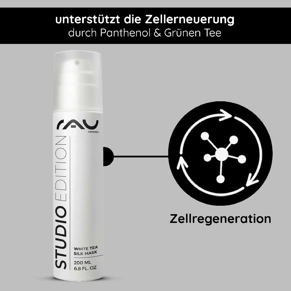 Rau Cosmetics White Tea Silk Mask 200 ml Reichhaltige Creme & Maske Kauf eins, bekomm eins gratis