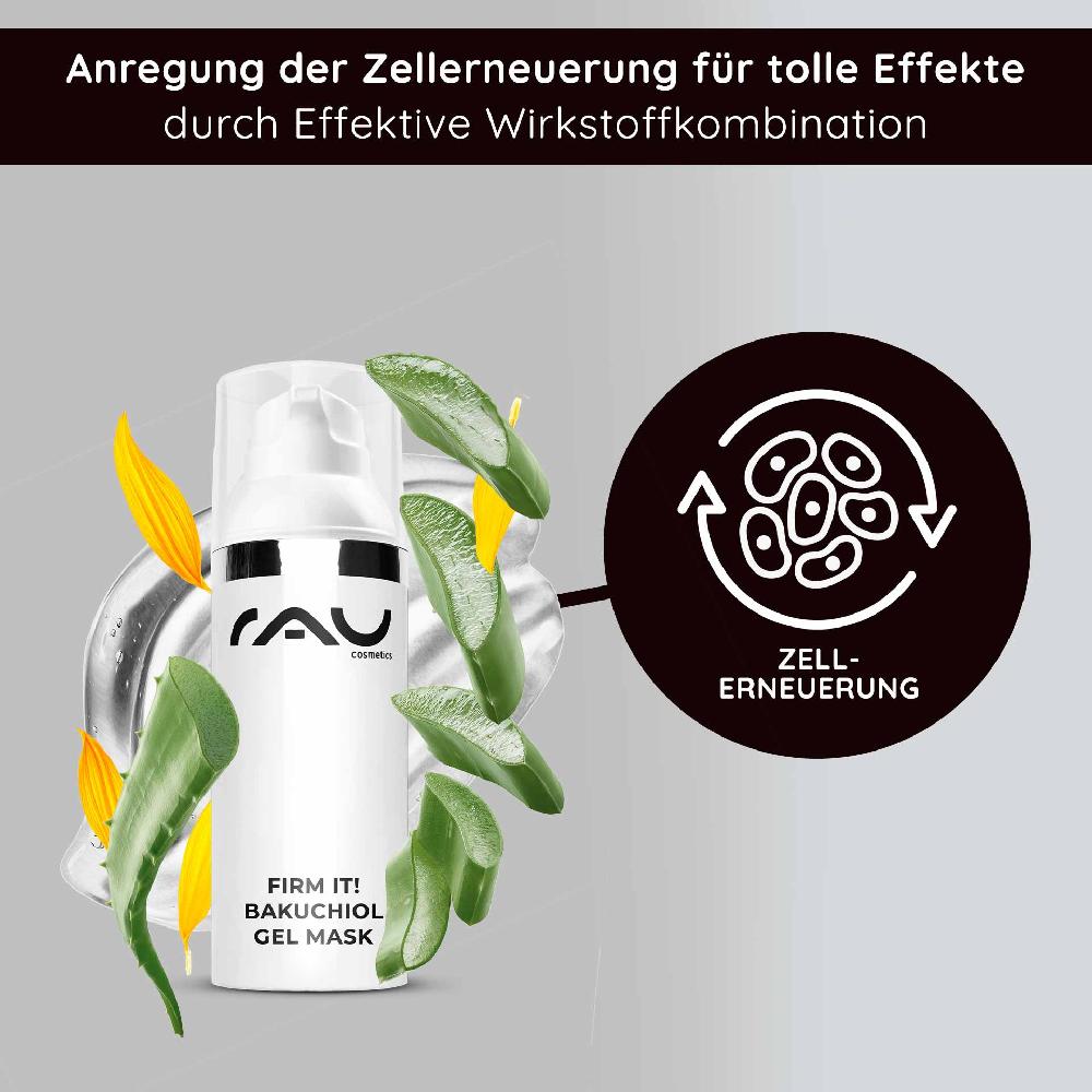 Rau Cosmetics Firm it Bakuchiol Gel Mask 50 ml Anti-Aging Gelmaske VIP-Rabatte