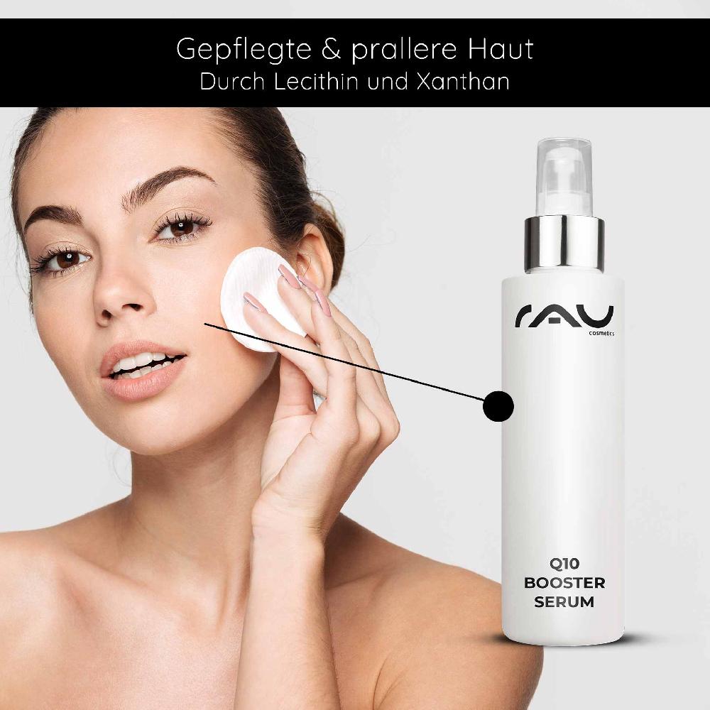 Rau Cosmetics Q10 Booster Serum 100 ml - mit Hyaluron Q10 & Lecithin Bis zu 60% Rabatt