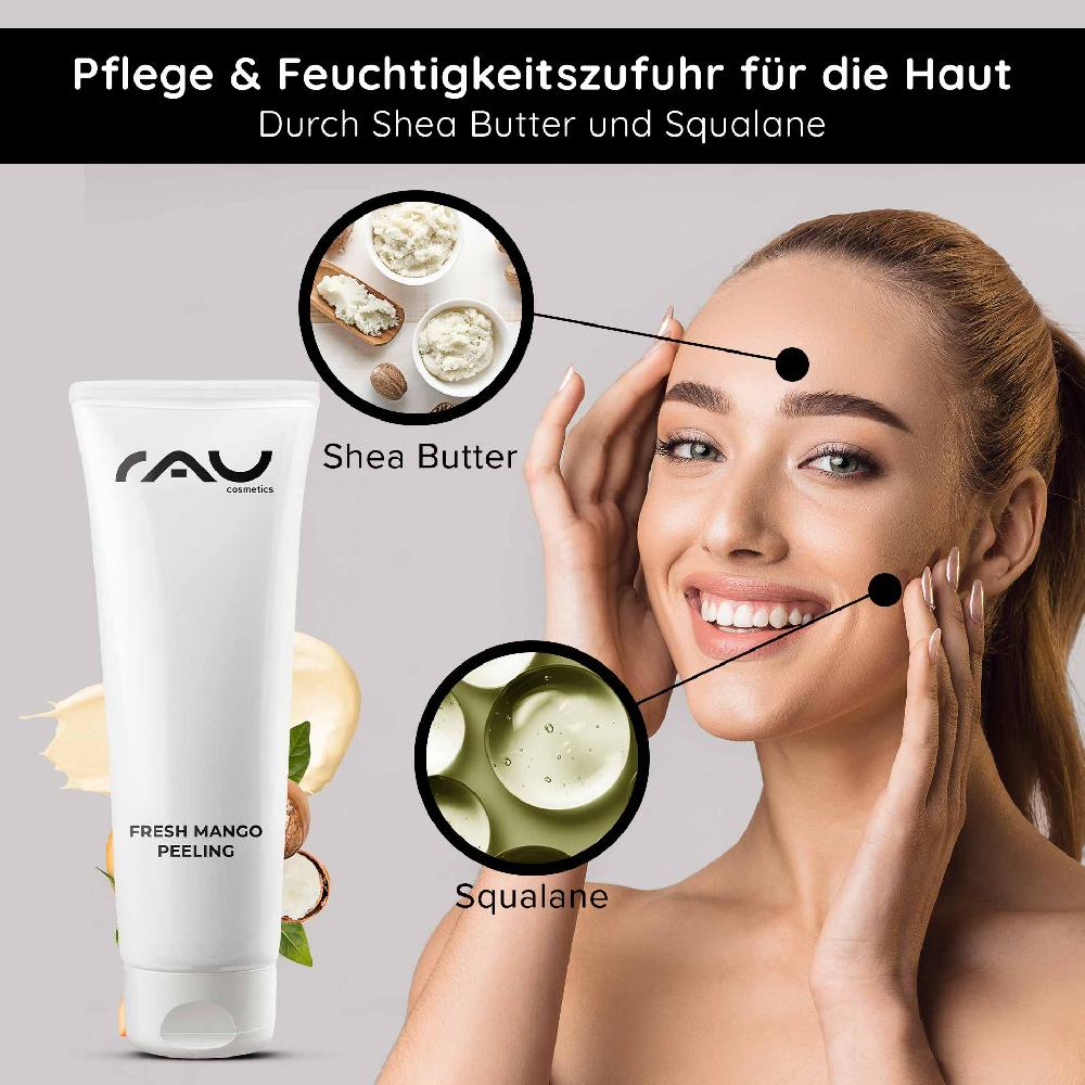 Rau Cosmetics Fresh Mango Peeling 75 ml Enzymepeeling mit Mangoduft für feine Poren Nur für heute