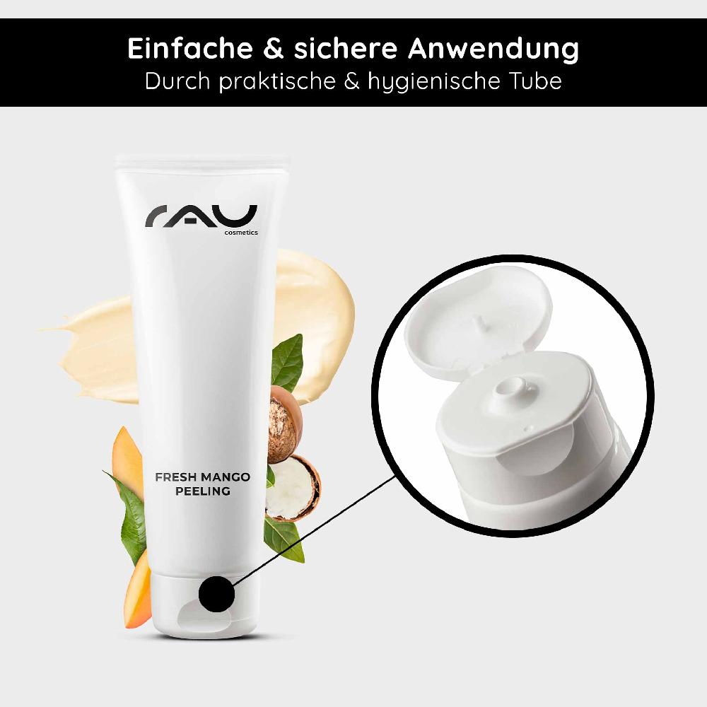 Rau Cosmetics Fresh Mango Peeling 75 ml Enzymepeeling mit Mangoduft für feine Poren Nur für heute