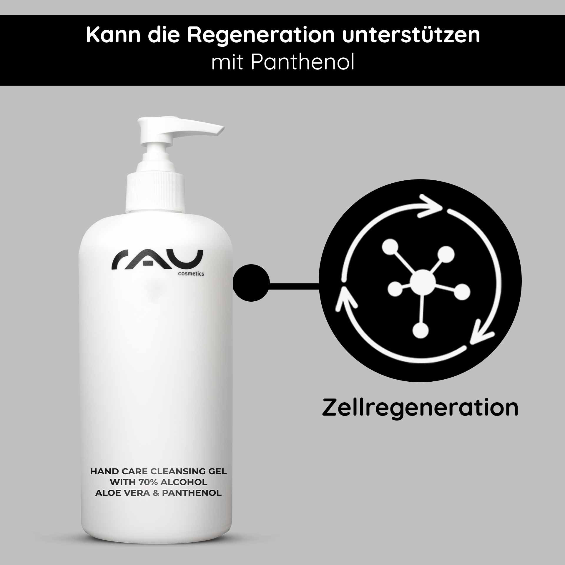 Rau Cosmetics Hand Care Cleansing Gel 500 ml Desinfektion & Pflege Sonderangebot der Fabrik