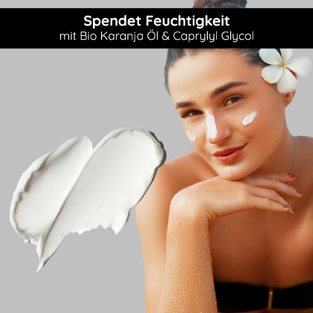 Rau Cosmetics Sunscreen SPF 50 with Bio-Karanja Öl 75 ml - Sonnenschutz Bis zu 55% Rabatt