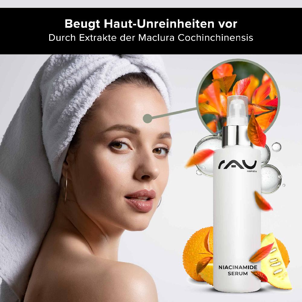 Rau Cosmetics Niacinamide Serum 100 ml mit 10% Niacinamid & 1% Zink PCA Speichern exportieren